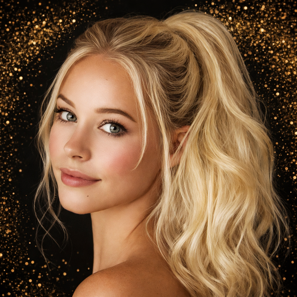 32" Long Natural Wave Drawstring Ponytail Extension | Kanekalon Futura Fiber (Glamorous)