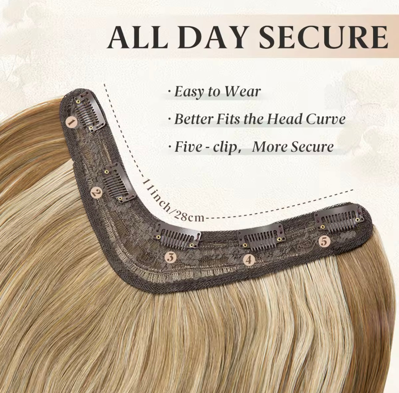 Synthetic Hair Extension Straight Wave V Part Seamless Clip (Hot/Trending)