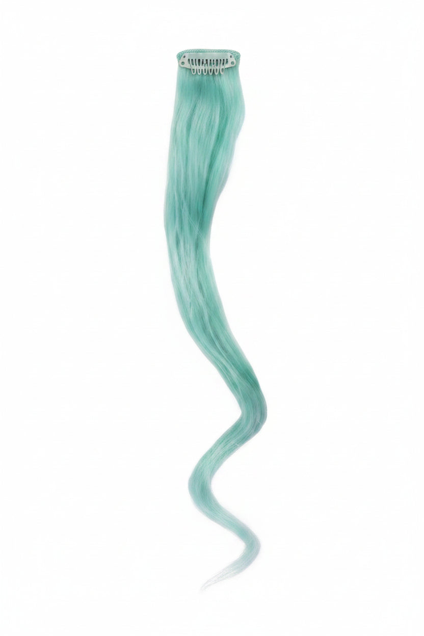 One clip Hairpiece Long Curly Wavy Synthetic Hair Extension