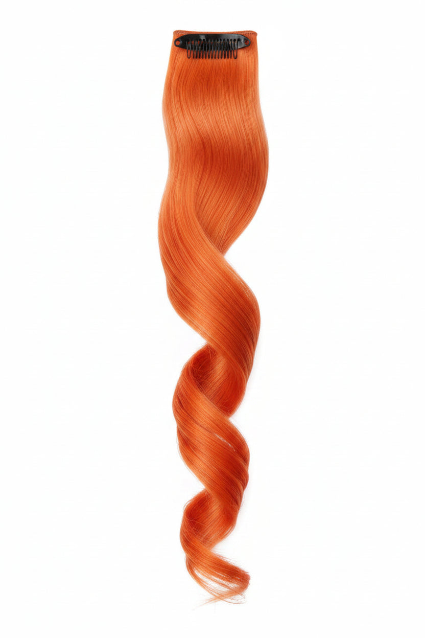 One clip Hairpiece Long Curly Wavy Synthetic Hair Extension