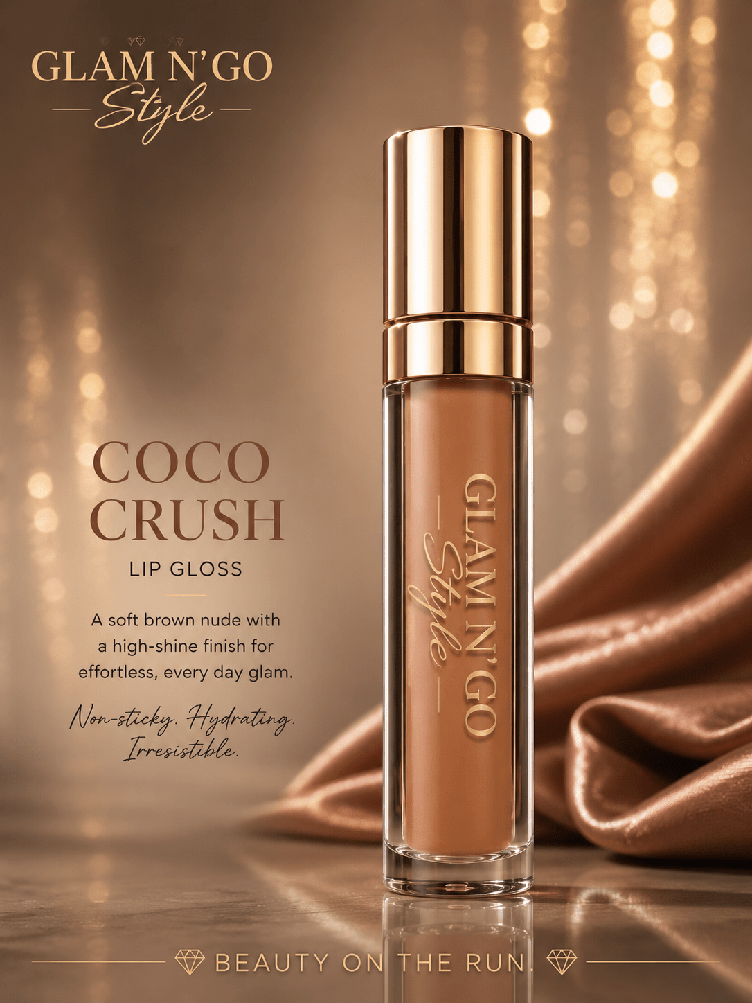 Coco Crush | Soft Brown Lip Gloss - Glam N' Go Style