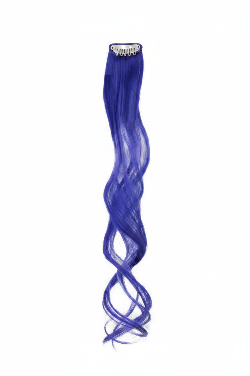 One clip Hairpiece Long Curly Wavy Synthetic Hair Extension