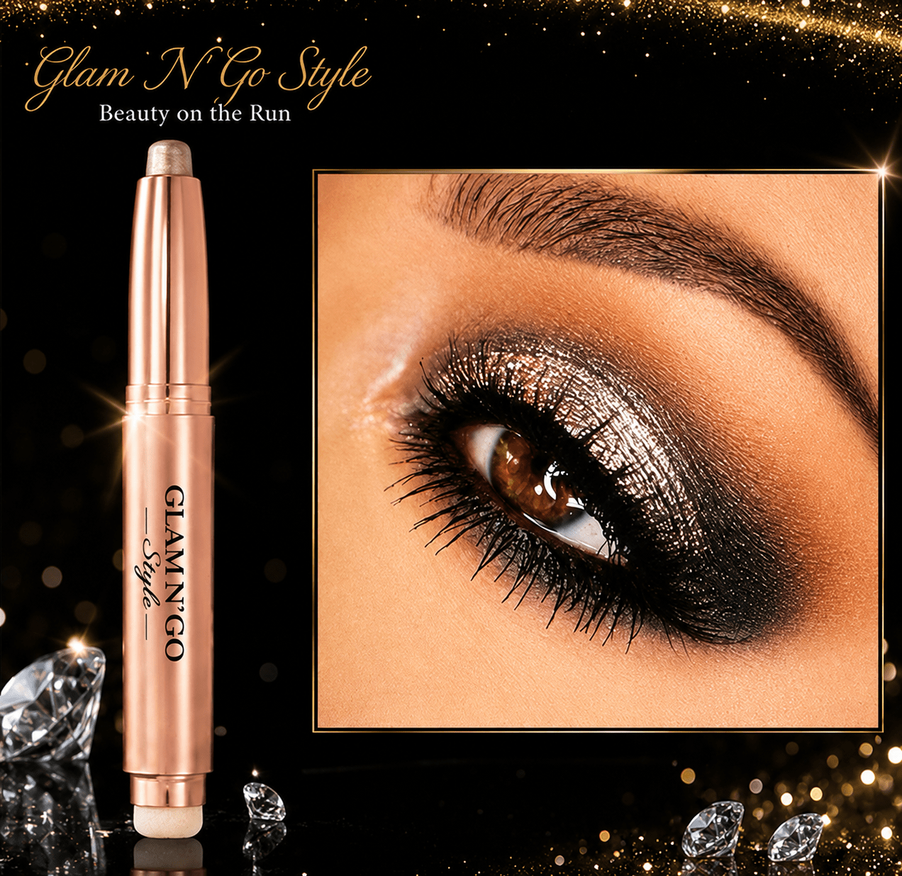Diamond Dash | Eyeshadow Stick - Glam N' Go Style