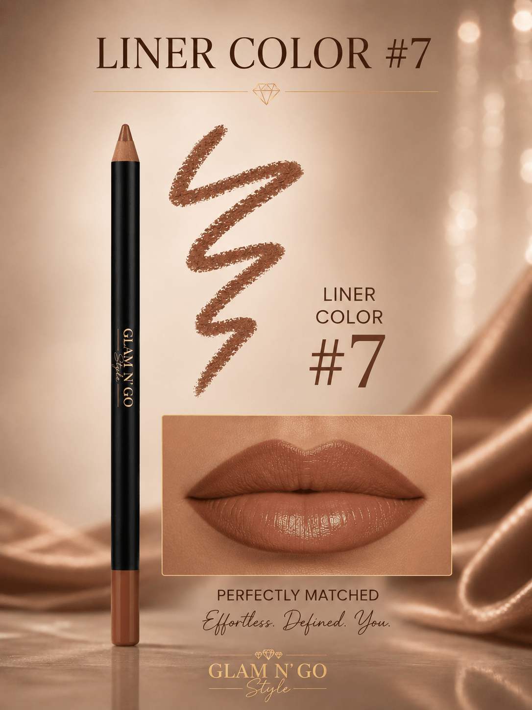 Cashmere Kiss Lip Kit | Brown Nude Lip Gloss & Liner - Glam N' Go Style