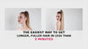 24" Straight Wrap Around Ponytail Extension Premium Synthetic Fiber