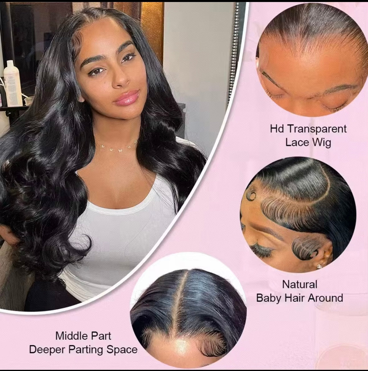 13×4 Human Hair Full HD Lace Front Wig Chestnut Brown Straight 18 Inch (BEST SELLER)